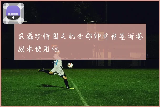 武磊珍惜国足机会邵帅将借鉴海港战术使用他